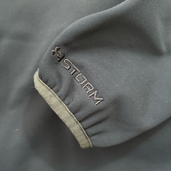 Toddler Under Armour Navy Coldgear Jacket (5) - Picture 5 of 5